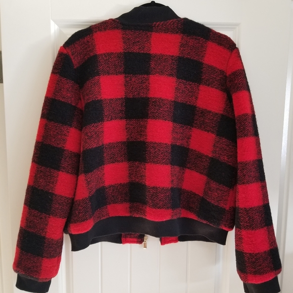 Vanessa Alexandria Plaid Wool Bomber - Picture 2 of 6